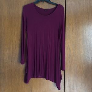 Burgundy Long Shirt